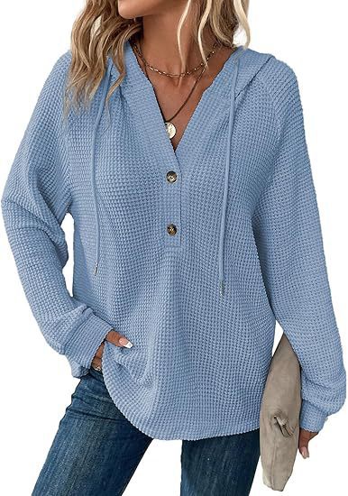 🔥Last day 70% off🔥-Women's Soft Solid Color Henley Collar Sweater Top