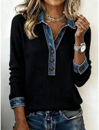 Women's Hoodies Elegant Punk Active Long Sleeve Lapel Regular Tops Home Work Street Blue Black Orange Green khaki Spring Fall Winter